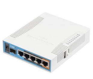 MikroTik hAP ac (RB962UiGS-5HacT2HnT) Дводіапазонна Wi-Fi точка доступу з 5-портами Ethernet для домашнього