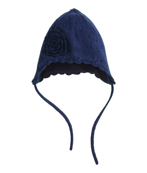 Дитяча шапка на флісі на зав'язках на осінь-зиму на дівчинку H&M, фото 1