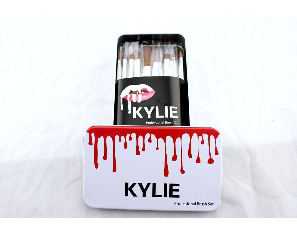 Набір професійний кисті для макіяжу Kylie Jenner Make-up brush set 12 шт ! Salee