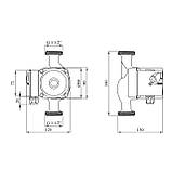 Насос циркуляційний Forwater GPD/UPS 25/6-180 (Grundfos), фото 2