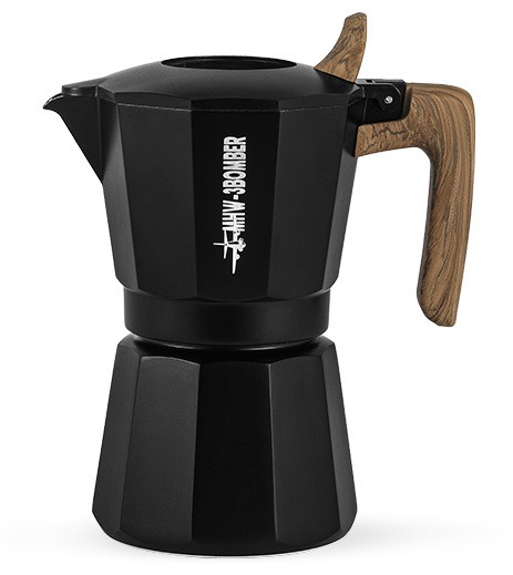 Кавоварка гейзерна 180 мл. MHW-3Bomber Double Valve Moka Pot Чорна