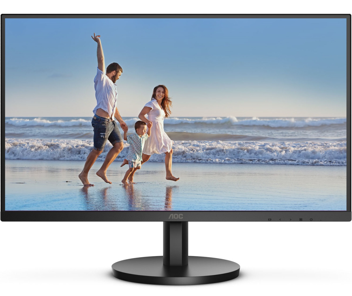 TFT 27" AOC 27B3HMA2, VA, 100Гц, 1ms, HDMI, D-SUB, колонки, чорний