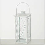 Ліхтар Маяк білий з металу h36 cm, фото 2