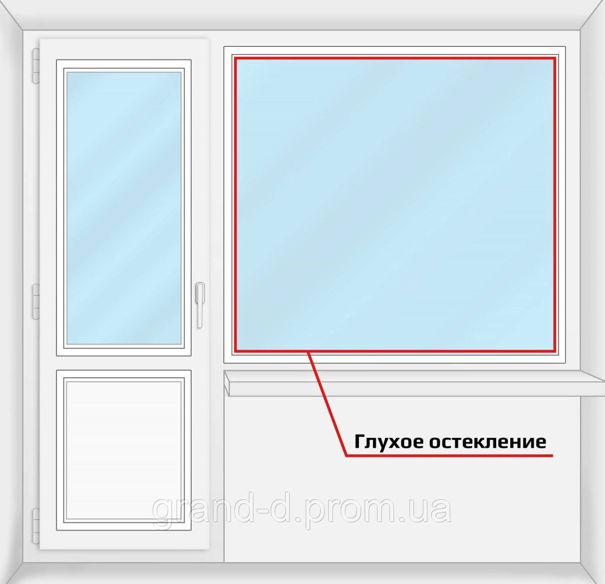 Окна металлопластиковые Балконный блок ПВХ Rehau EURO 60, 2100*2000мм - фото 1 - id-p2128654580