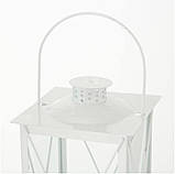 Ліхтар Маяк білий з металу h36 cm, фото 3