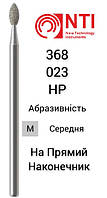 368-023-HP NTI Бор Алмазный Оливка,Овальный,Слива,Бутон (острая) ( Синий / Серый ) для прямого наконечника M