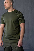 Тактическая футболка потоотводящая CooLMax олива
