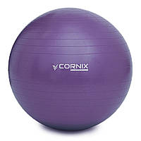 Мяч для фитнеса (фитбол) Cornix XR-0016 Violet 55 см, Anti-Burst, Vse-detyam
