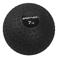 Слэмбол (медицинский мяч) для кроссфита Slam Ball SportVida SV-HK0349, 7 кг, Black, Land of Toys