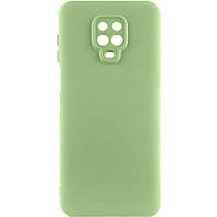 Чохол TPU GETMAN Liquid Silk Full Camera для Xiaomi Redmi Note 9s / Note 9 Pro / Note 9 Pro Max Зелений / Pistachio
