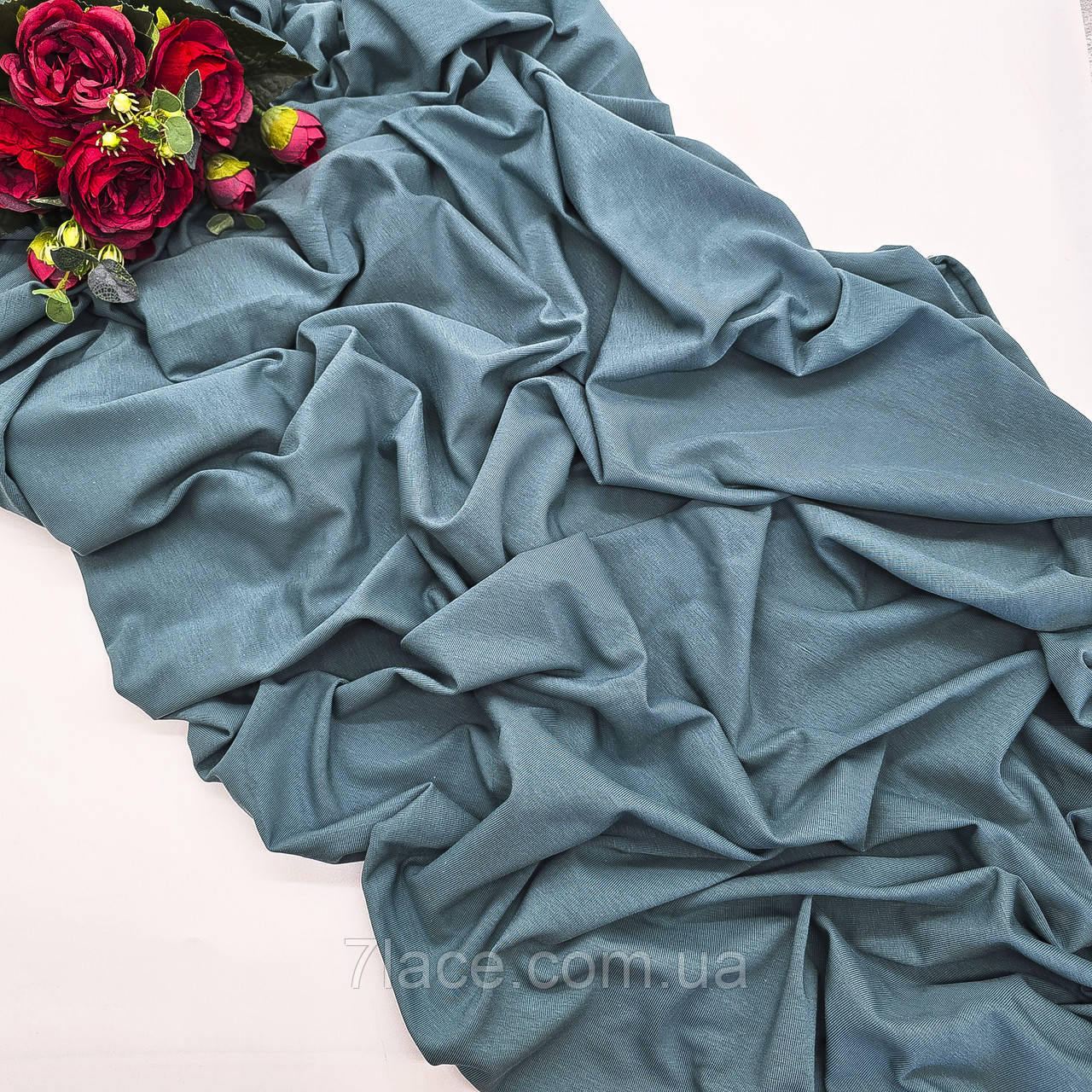 Стрейч Кулір (якість Пеньє) / колір ПЕТРОЛЬ / відрізок 100*180 см