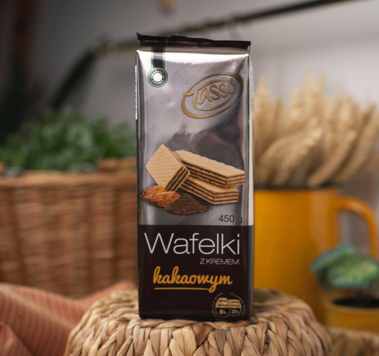 Вафлі з какао кремом Wafelki Tasso 450 гр. Польща