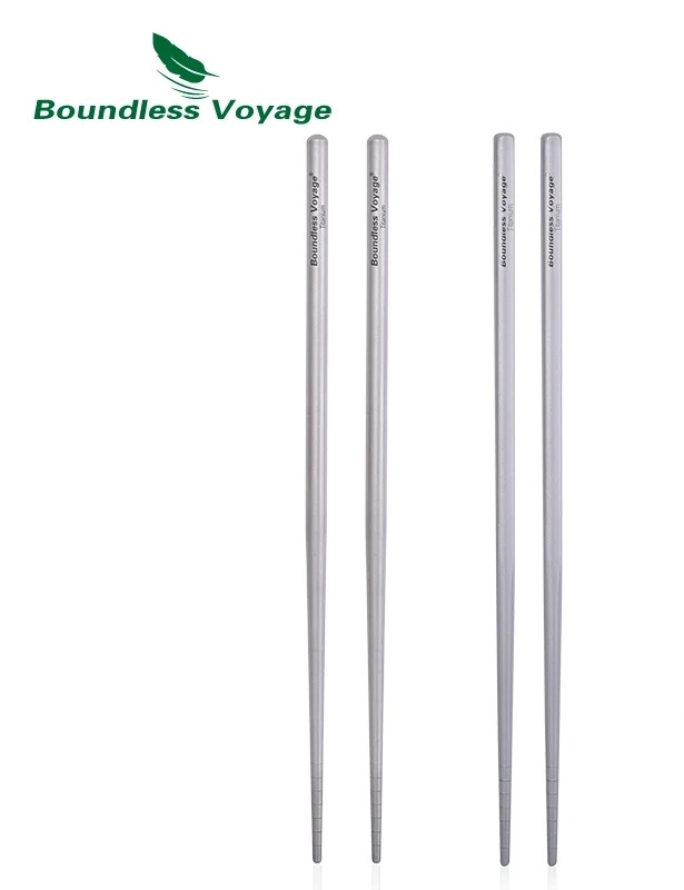 Китайські палички Boundless Voyage з титану розбірні. Палички для їжі, суші. 2 пари 23 см