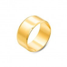 Золотые обручальные кольца 585* - Европейская модель в лимонном золоте