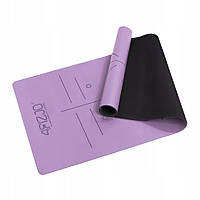 Коврик (мат) спортивный для йоги и фитнеса 4FIZJO 4FJ0589 PU 183 x 68 x 0.4 см, Violet, World-of-Toys