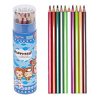 Олівець 24 кольори в тубусі 6242 Синій