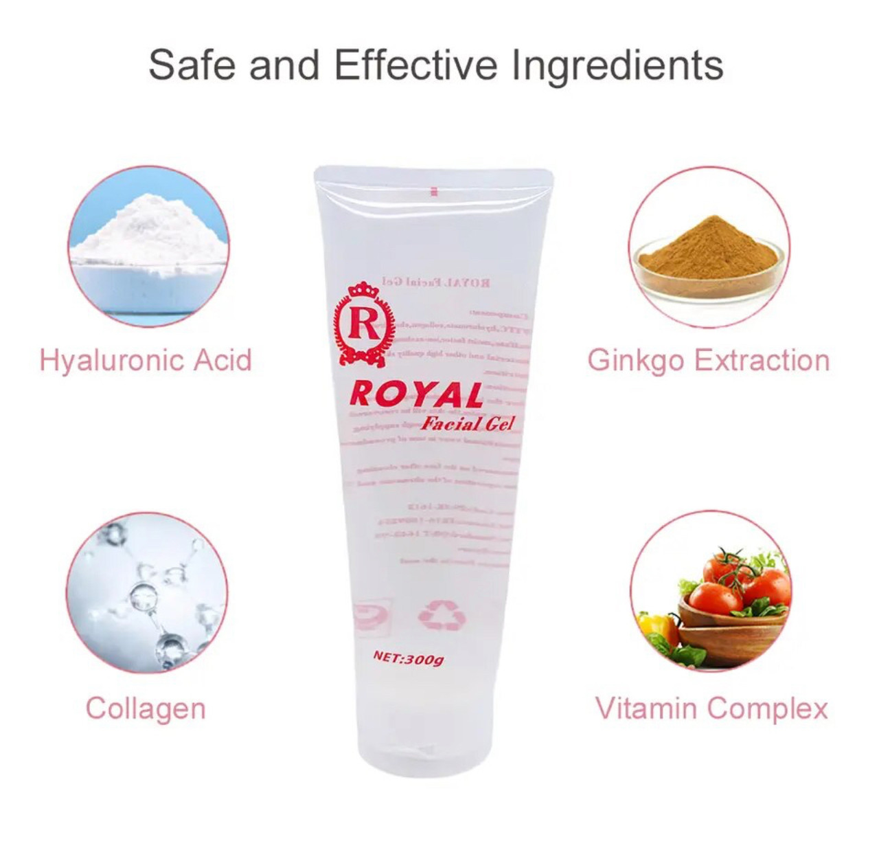 Гель Royal Facial Gel контактный для микротоков многофункциональный для узд - фото 7 - id-p2135135361