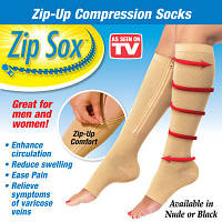 Компрессионные гольфы Zip Sox, носки от варикоза зип сокс! Мега цена