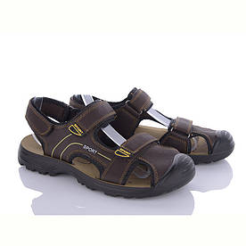 Сандалі чоловічі Paliament на піні темно-коричневі