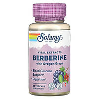 Берберин с орегонским виноградом "Berberine Root Extract" Solaray, 60 капсул (SOR-20677)