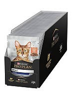 Упаковка влажного корма Purina Pro Plan Indoor для кошек с лососем 26 шт х 85 г
