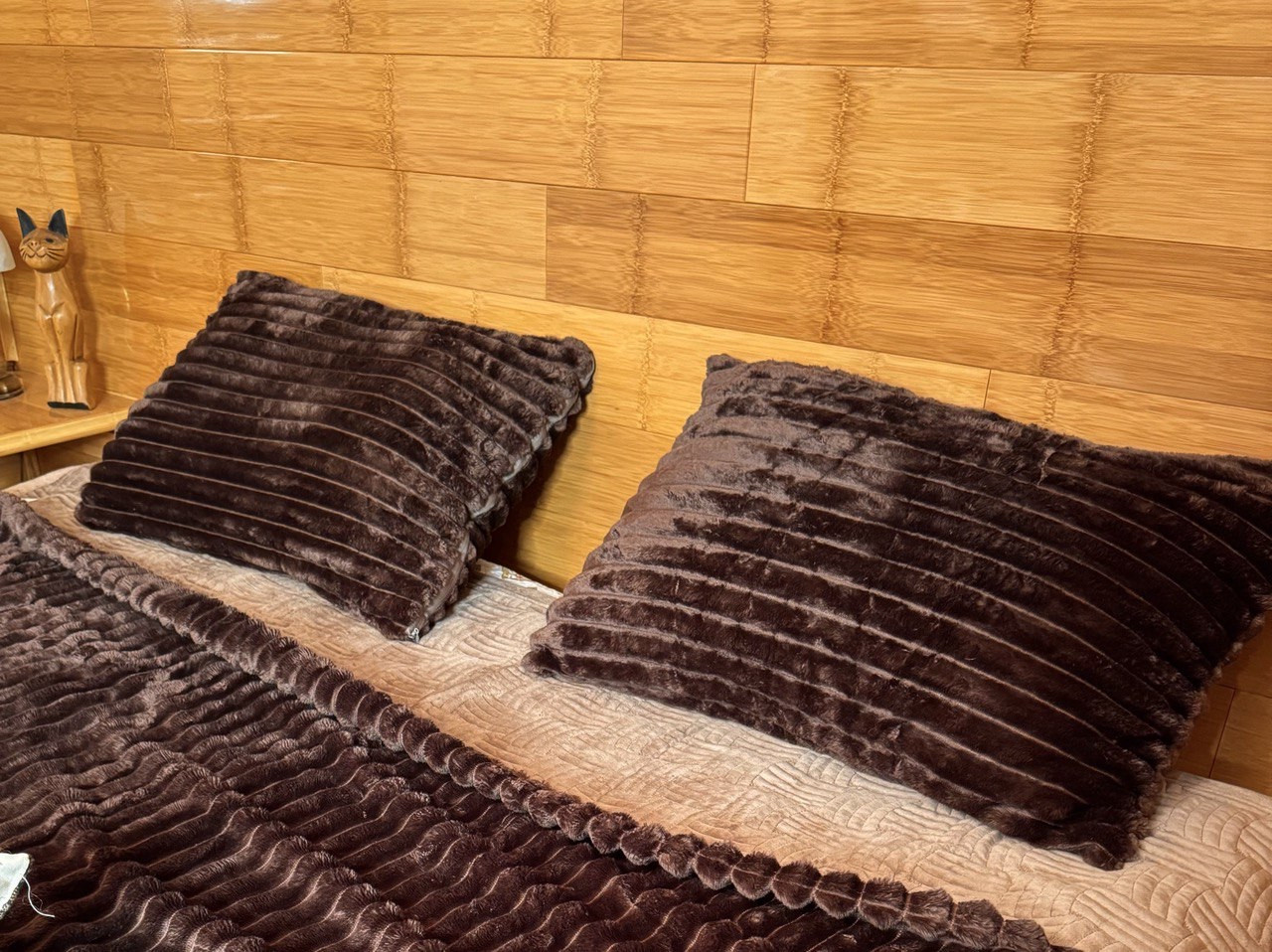 Наволочки шарпей на замку розмір 50х70 шоколад, фото 1