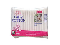 Ватні палички 200 шт (пе пакет) ТМ LADY COTTON "Lv"