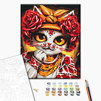 Картина по номерам "Кошка Роза" © Марианна Пащук Brushme BS53351 40х50 см