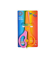 Дитячі ножиці "C" COLOR-IT 2013 пластикові Рожево-помаранчевий