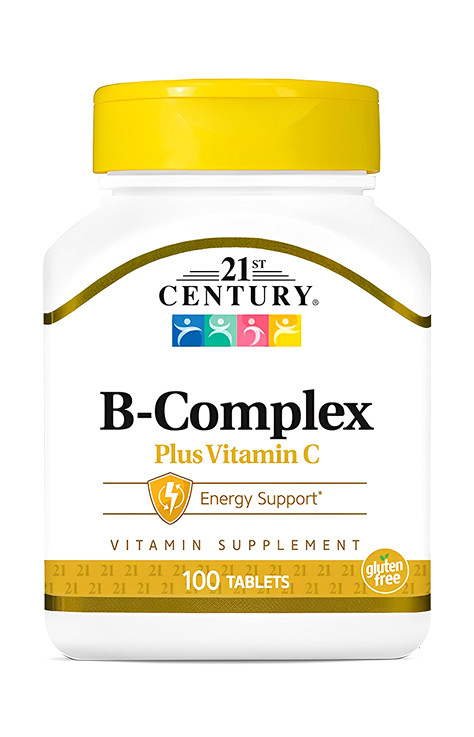Вітаміни групи B 21st Century B Complex Plus Vitamin C 100 таб США