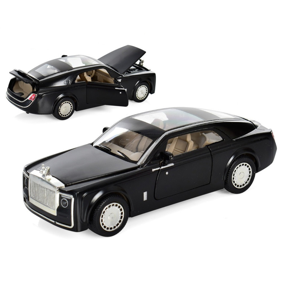 Дитяча інерційна машинка АвтоСвіт Limo Toy AS-2938 зі звуком та світлом Чорний
