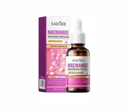 Відбілююча сироватка для обличчя Sadoer Niacinamide Whitening Freckle Brightening Essence
