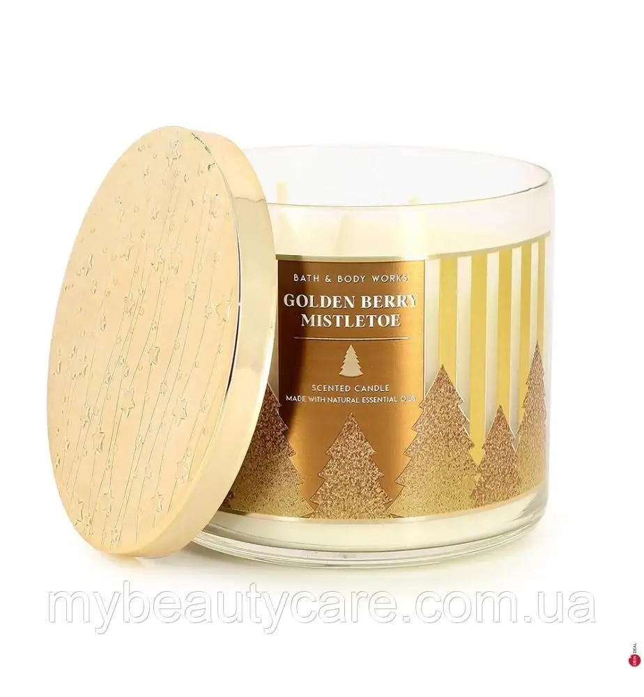 Трифітильна свічка Bath and Body Works golden berry