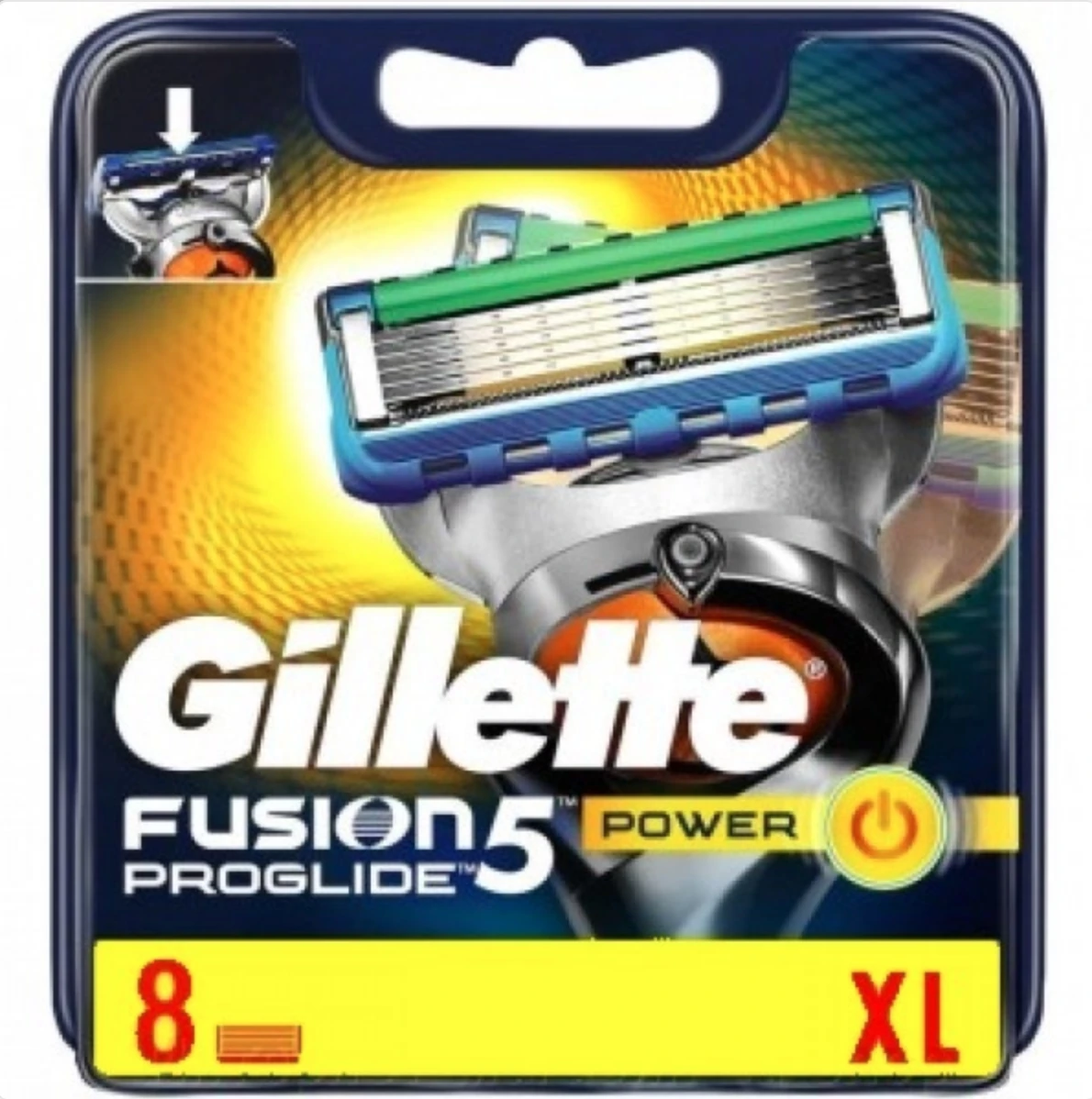 Змінні касети для гоління Gillette Fusion Proglide Power (8 шт. в пакованні)