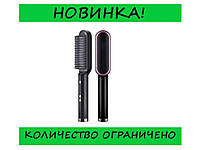 Расческа выпрямитель для волос с турмалиновым покрытием Hair Straightener HQT-909 черная! Улучшенный