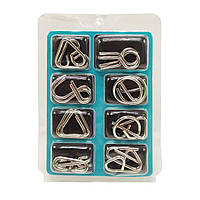Набір металевих головоломок 2088F-G, 8 шт Бірюзовий