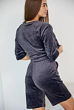 Велюрова піжама футболка і шорти р.S,M,L,XL, фото 6