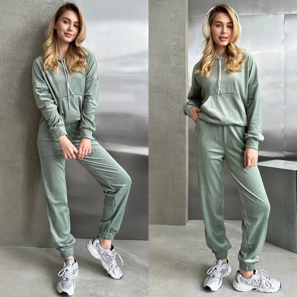 Велюровий костюм жіночий, фото 1