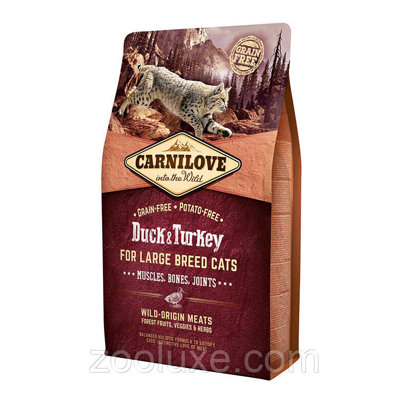 Carnilove Cat Adult Large Breed Duck&Turkey 2 кг корм для великих котів Карнілав