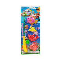 Ігровий набір "Рибалка" 831  вудка, 4 рибки Краб
