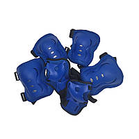 Дитячий набір захисту Bambi MS 0338 для колін, ліктів, зап'ястків Синій