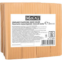 Пластилин Maxi скульптурный телесный 1 кг (MX60210) - Топ Продаж!