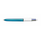 Ручка олійна Bic 4 в 1 Colours Shine Blue, блакитна (bc982874) (код 1534426)