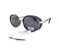 Сонцезахисні окуляри CARDEO овальні чорні матові із шорами з поляризацією 100% UV Protection