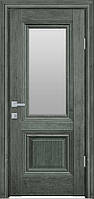 Межкомнатные двери Новый Стиль Прованс Канна EкоВуд с матовым стеклом цвет орех сибирский