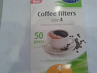 Фильтры бумажные для капельных кофеварок Stella ST1FK-3372 №4 (50шт/уп)