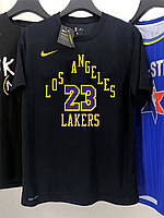 Футболка черная Лос Анджелес Лейкерс Nike Lakers NBA Dri-Fit
