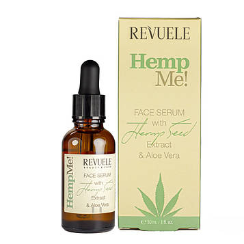 Сироватка для обличчя Revuele Hemp Me Face Serum With Hemp Seed з конопляною олією 30 мл