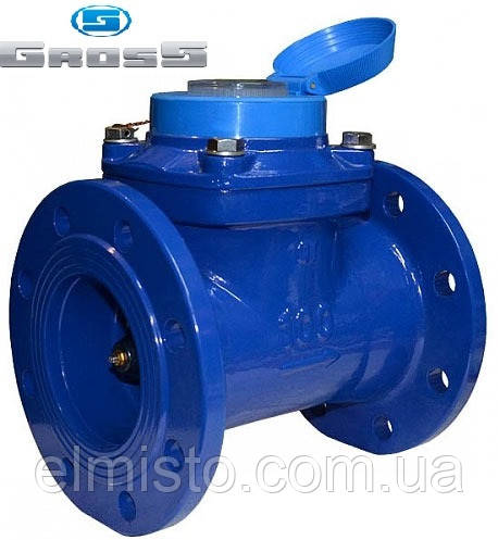 Лічильник Gross WPK-UA 100/250 Ду 100 на холодну воду турбінний, фото 1