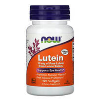 NOW Lutein 10 mg 120 капсул DS